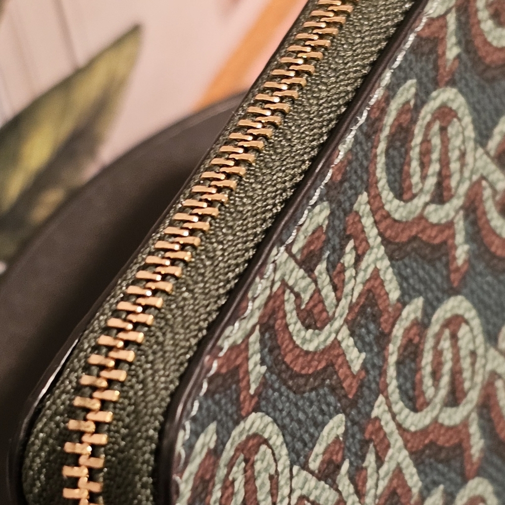 Coach Leather Corner Zip Wristlet - Picture 12 of 13
